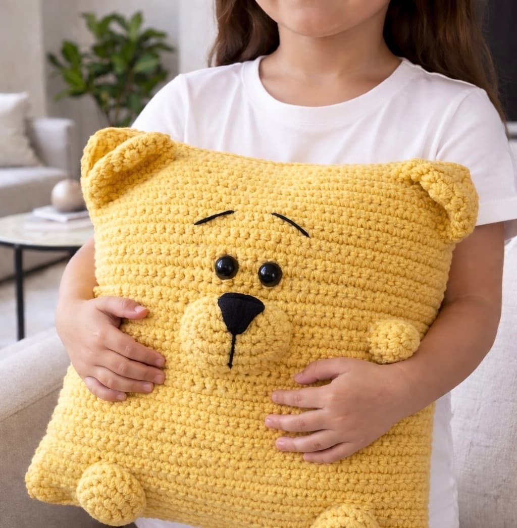Handmade crochet pillow 1