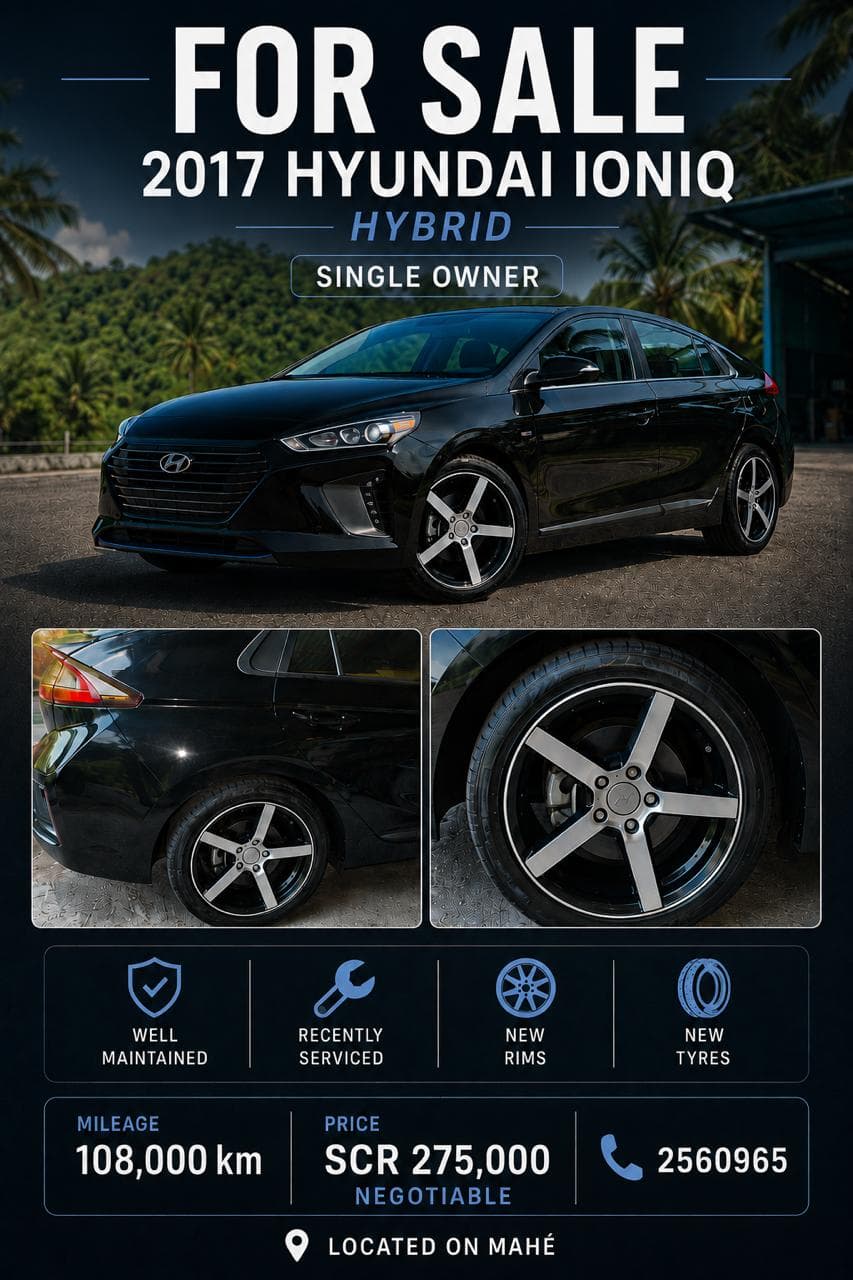 2017 Hyundai Ioniq Hybrid for Sale